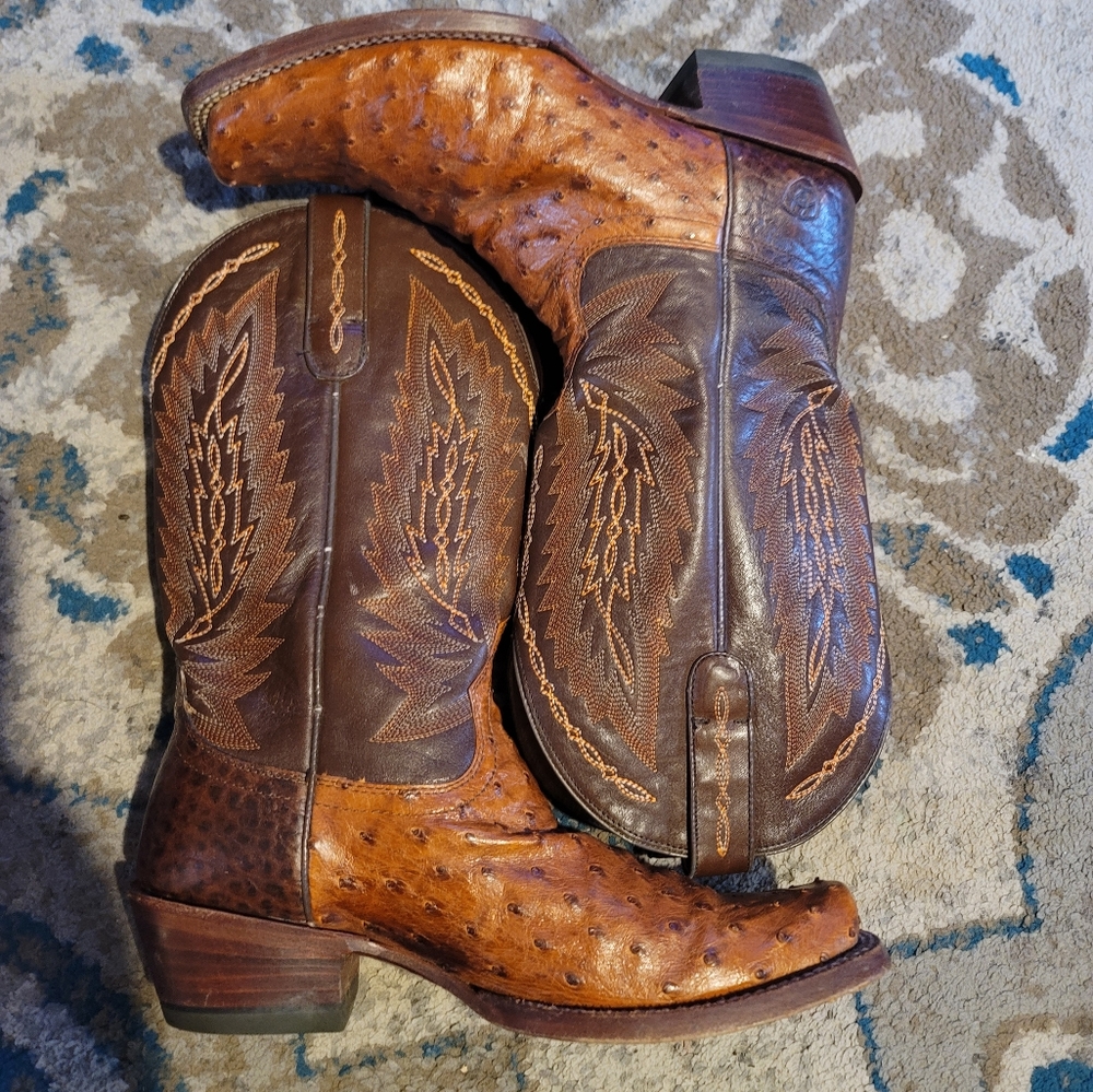 Men's Ariat ostrich boots